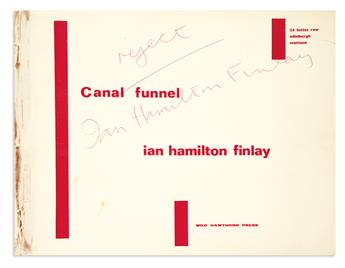 FINLAY, IAN HAMILTON / TYPEWRITER ART. Canal Funnel.